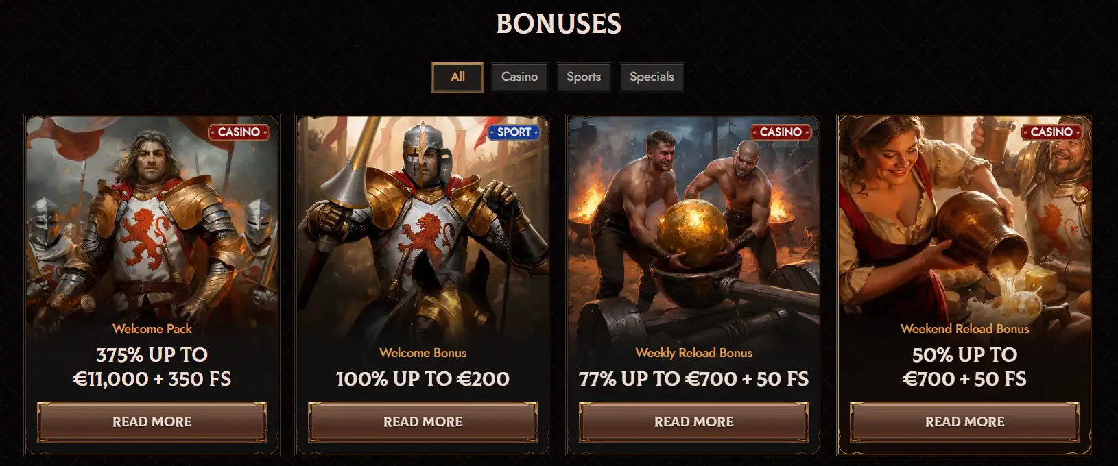 crusado casino bonuses